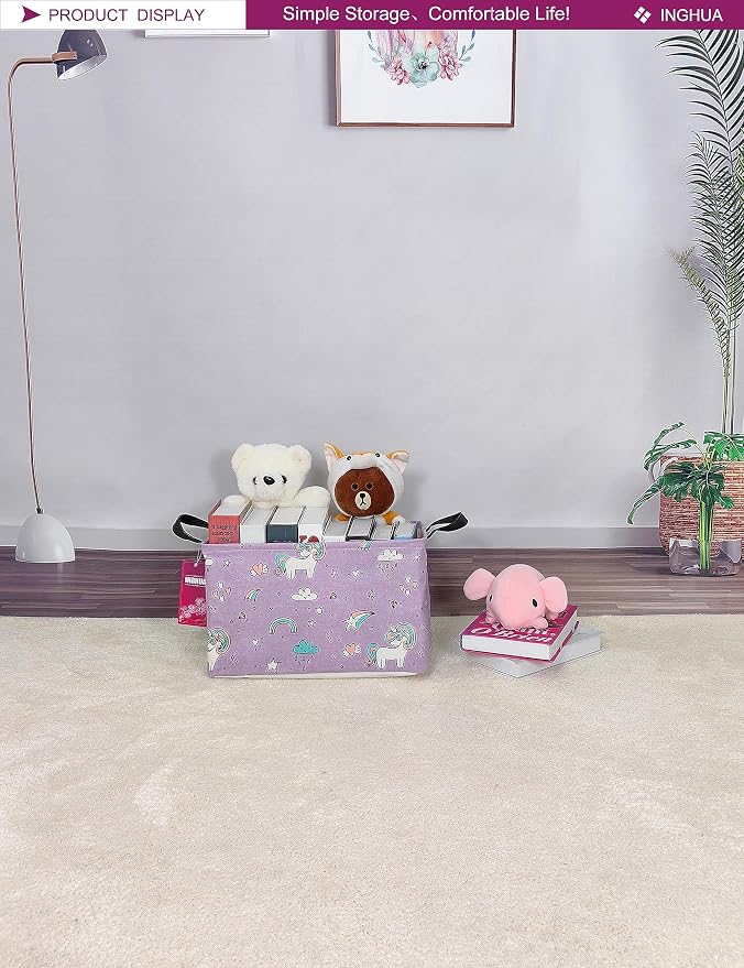 Rectangular Storage Basket Fabric Organizer Bin - Image 5