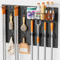Broom Holder Wall Mount, Peg Board Wall Organizer by Olakee