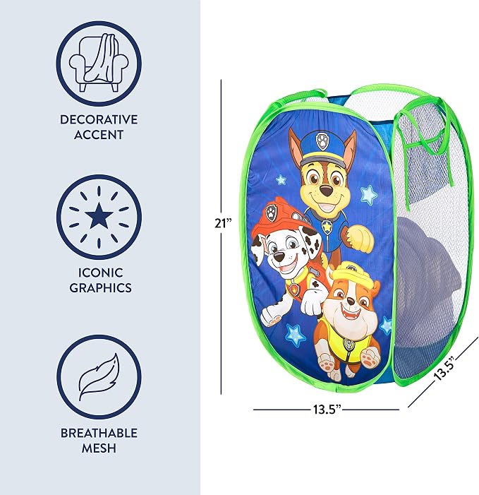 Nickelodeon Paw Patrol Chase, Rubble and Marshall Pop Up Hamper - Image 2