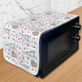 Ambesonne Eiffel Tower Microwave Oven Cover, Romantic Doodle Style Elements by Ambesonne