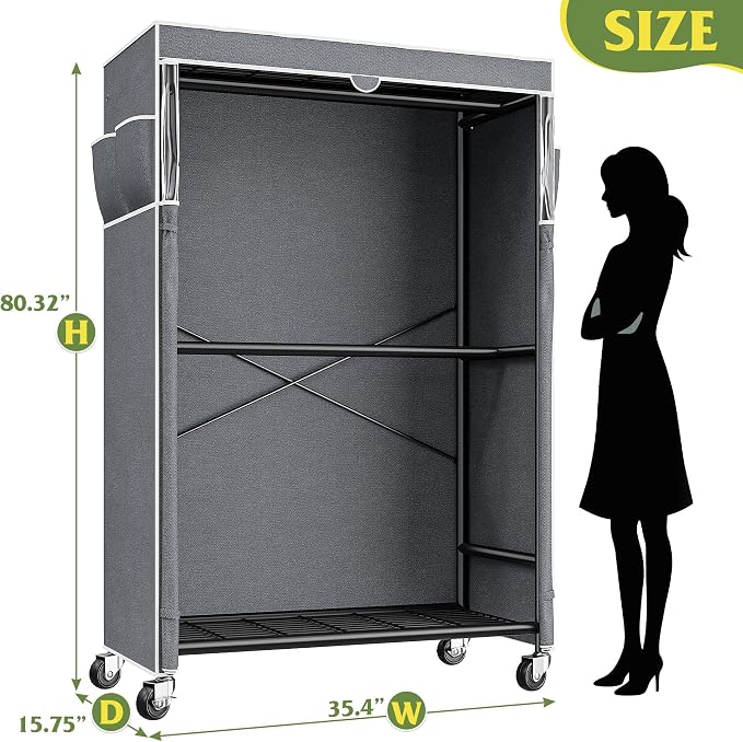 Raybee 80.32" H Clothes Rack - Image 6
