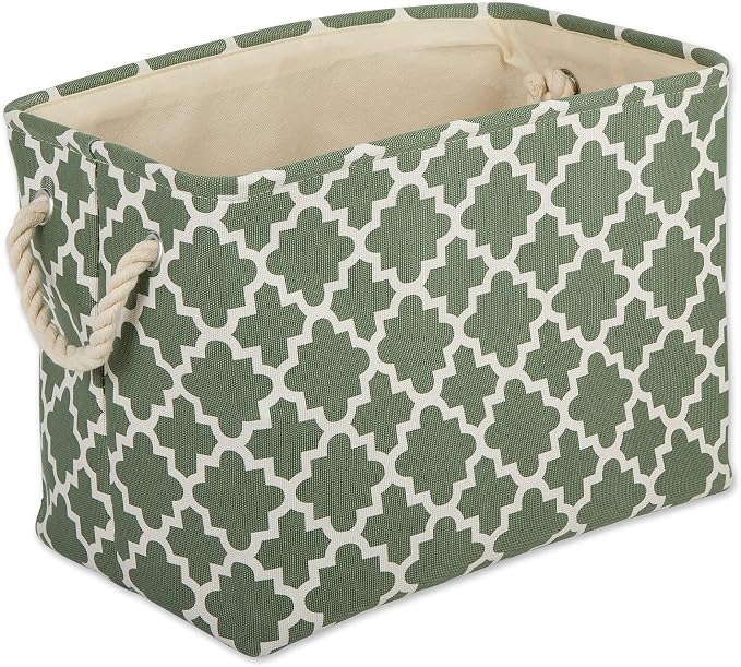 DII Polyester Container with Handles, Lattice Storage Bin by DII