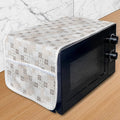 Ambesonne East Microwave Oven Cover, Oriental Checkered Pattern Grid Style by Ambesonne