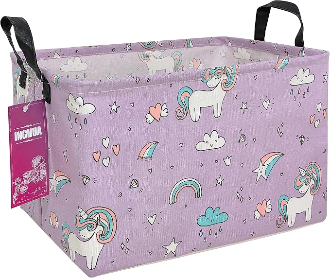 Rectangular Storage Basket Fabric Organizer Bin by INGHUA