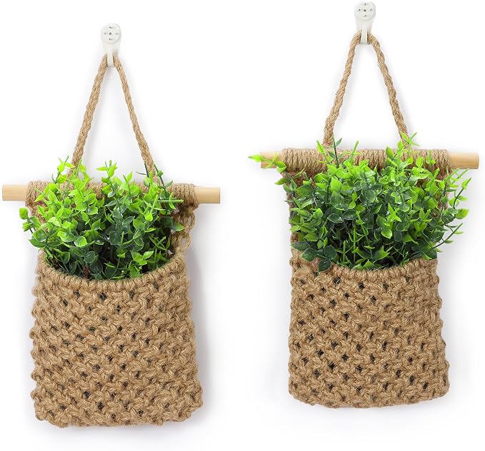 2 Packs Macrame Wall Planters by Shineloha