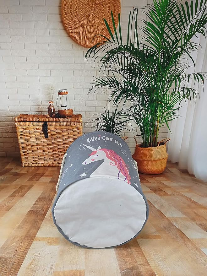 Round Laundry Basket Storage Bins Nursery Hamper Gift Baskets - Image 4