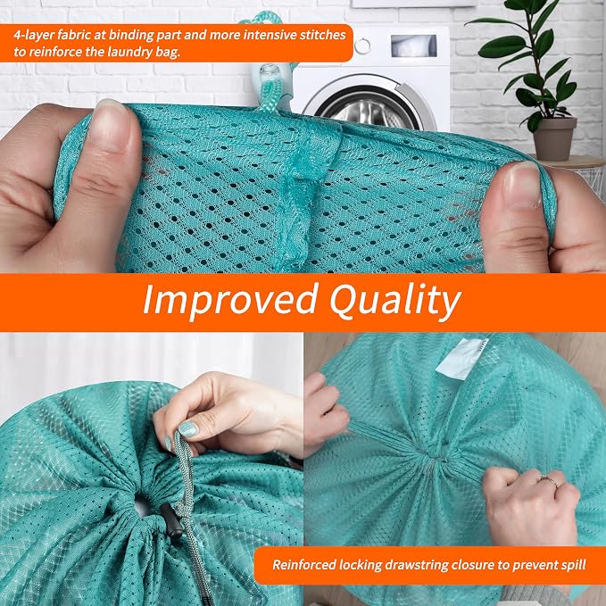 Polecasa Heavy Duty Diamond Large Mesh Laundry Bag - Image 4