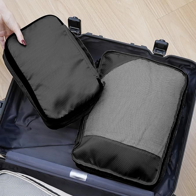 8-Piece Packing Cubes for Travel, Mesh Luggage Organizers - Image 8
