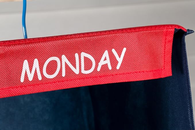 Handy Laundry Daily Activity Kids Closet Organizer, Prepare & Organize a Week's - Image 5