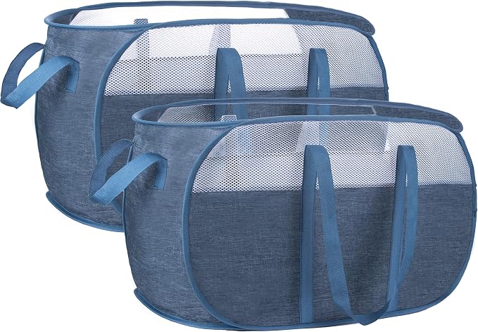 Pop Up Laundry Hamper，with Durable Handles collapsible laundry basket，Easy to by Unknown