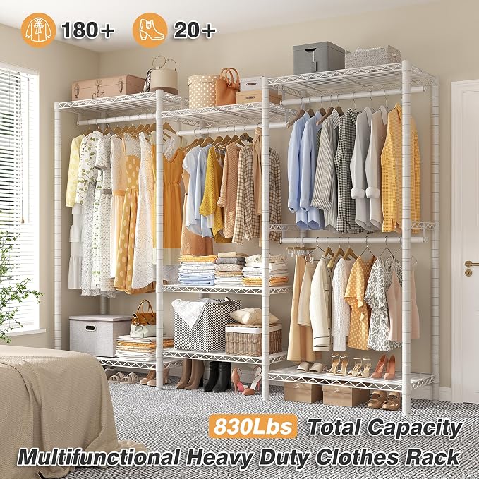 Raybee Heavy Duty Clothes Rack Load 900Lbs, Clothing Rack - Image 2