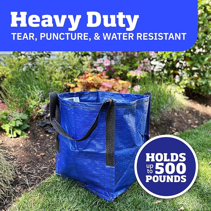 DURASACK Heavy Duty Storage Tote Bag 22-Gallon Rugged Woven Polypropylene - Image 2