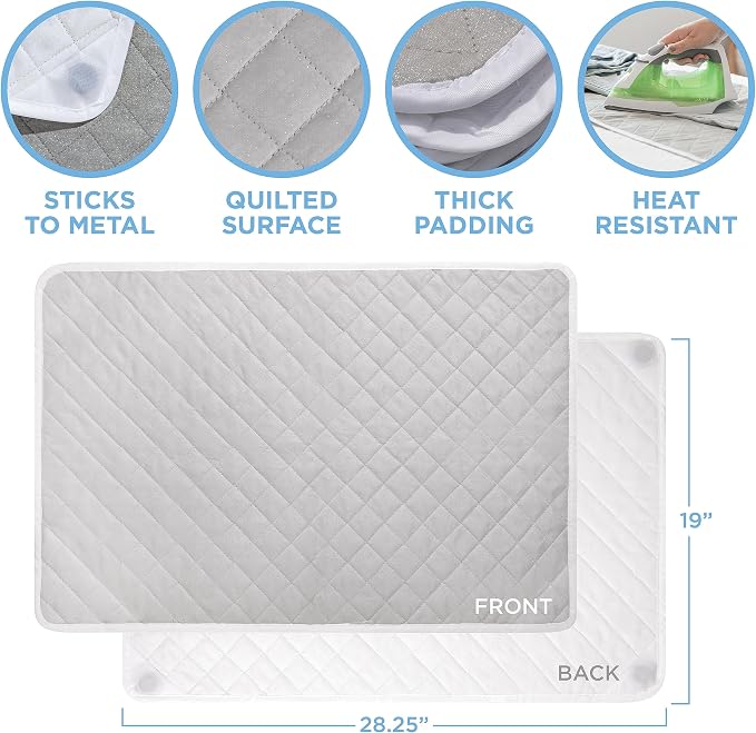 HOLDN’ STORAGE Ironing mat, Magnetic Laundry mat, 28.25” x 19”, Washer and - Image 3