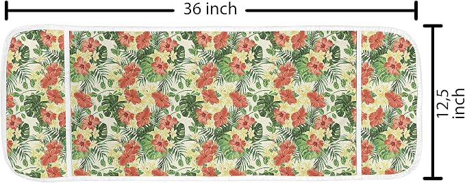 Ambesonne Tropical Microwave Oven Cover, Exotic Pattern - Image 2