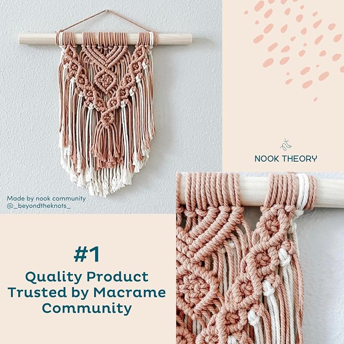 Nook Theory Macrame Cord - 4mm 109 Yards Cotton Rope - Image 2