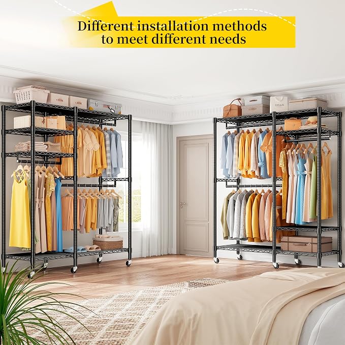 Raybee 79" H Clothes Rack Heavy Duty - Image 7