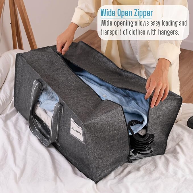 VENO 2 Pack Heavy Duty Moving Bags, Christmas Storage Bins - Image 2
