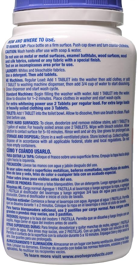 Evolve Concentrated Bleach Tablet 32 ct Summer Lavender - Image 2