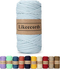 4mm Polyester Braided Macrame Cord 140Yard /426Feet, Elastic Yarn by Likeecords