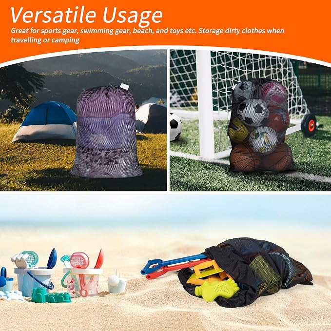 Polecasa Extra Heavy Duty Large Diamond Mesh Laundry Bags - Image 7