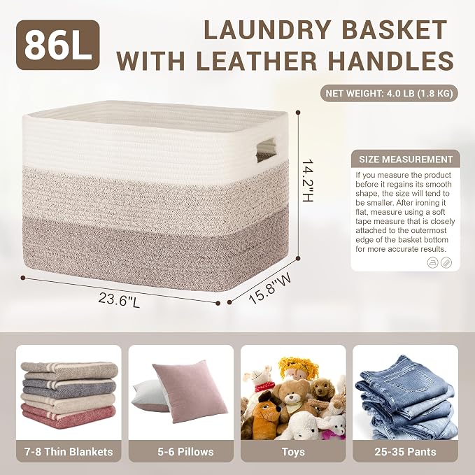 86L Extra Large Laundry Basket - Image 2