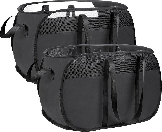 Pop Up Laundry Hamper，with Durable Handles collapsible laundry basket，Easy to by Unknown
