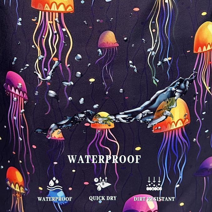 Colorful Jellyfish Laundry Hamper Ocean Laundry Basket - Image 5
