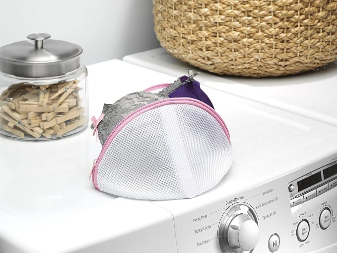 Whitmor Mesh Bra Wash Bag White - Image 2