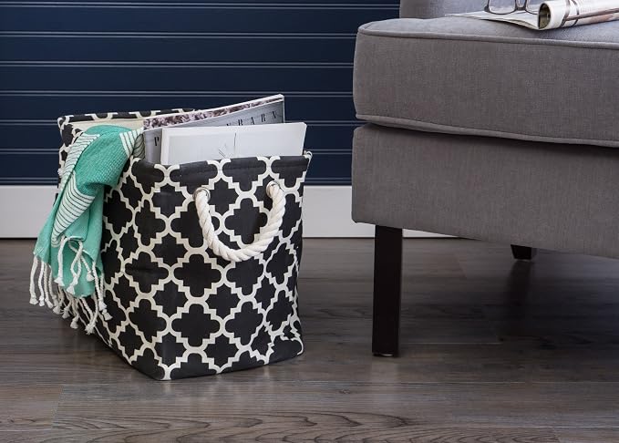 DII Polyester Container with Handles, Lattice Storage Bin - Image 6