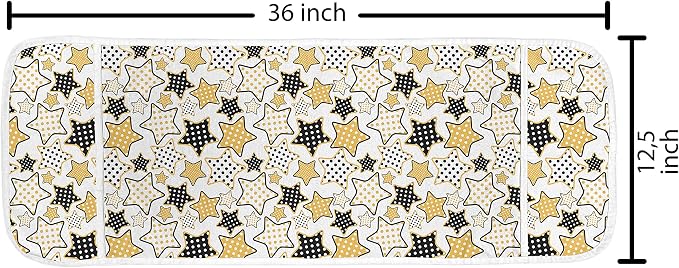 Ambesonne Yellow Microwave Oven Cover, Water Resistant Organizer - Image 2