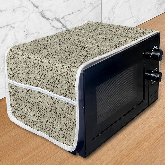 Ambesonne Flower Microwave Oven Cover, Floral Buds Design by Ambesonne