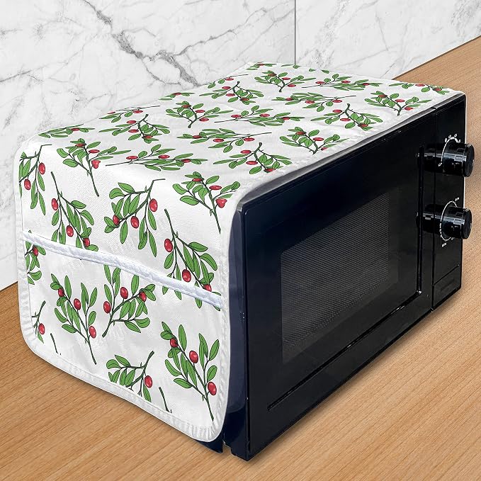 Lunarable Cranberry Microwave Oven Cover, Graphical Interpretation of by Lunarable