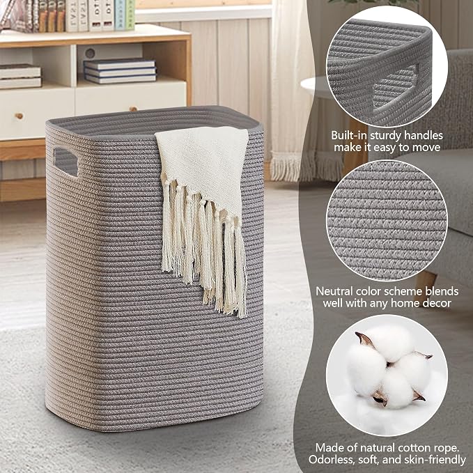 Large Laundry Hamper 16"x13"x22" - Image 2