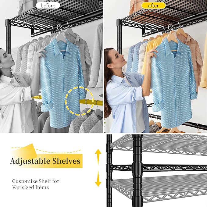 Raybee 79" H Clothes Rack Heavy Duty - Image 4