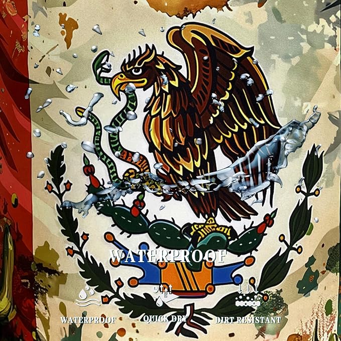 Mexican Flag Laundry Basket Retro Mexican Cactus Foldable Funny Laundry Hamper - Image 5