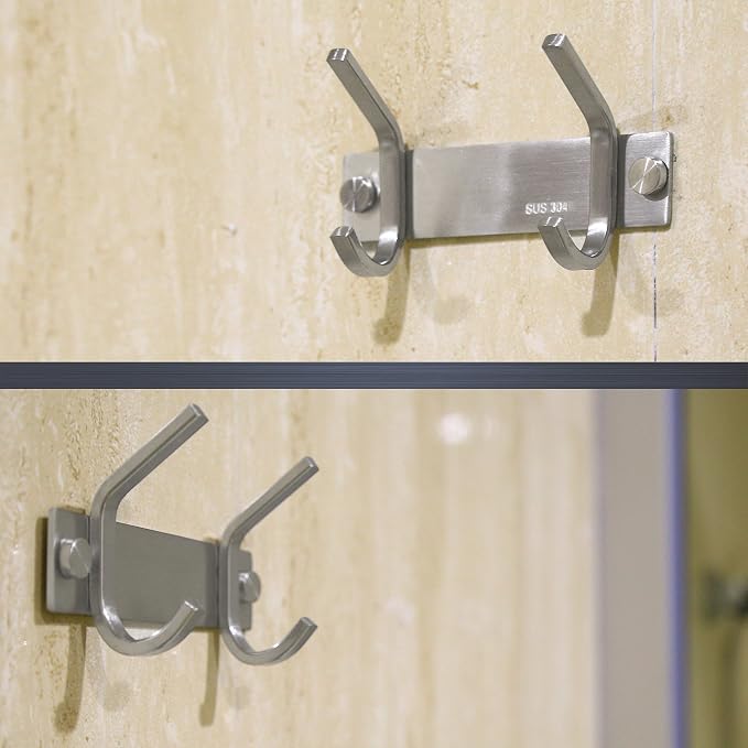 WEBI Heavy Duty Stainless Steel 304 Coat Rack Towel Rail - Image 8