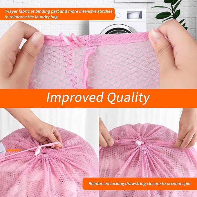 Polecasa Heavy Duty Diamond Large Mesh Laundry Bag - Image 4
