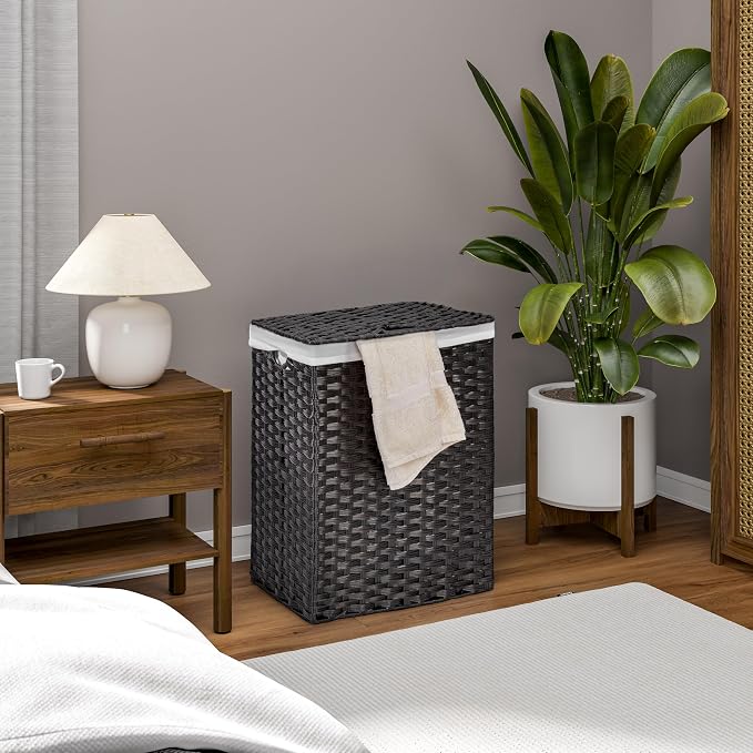Seville Classics Premium Handwoven Portable Laundry Bin Basket - Image 11