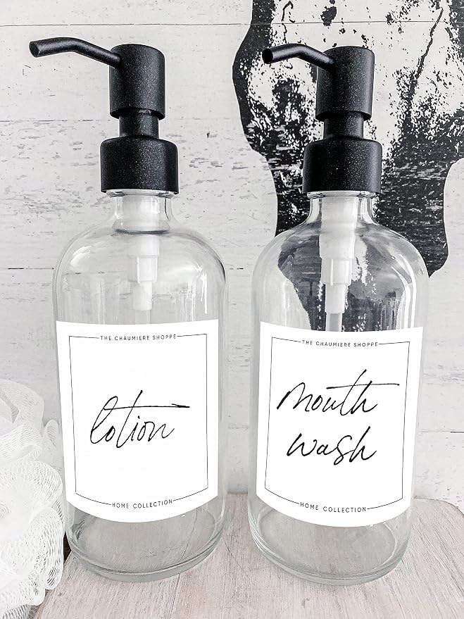 Vintage Farmhouse Mouthwash and Lotion Labels by Chaumiere