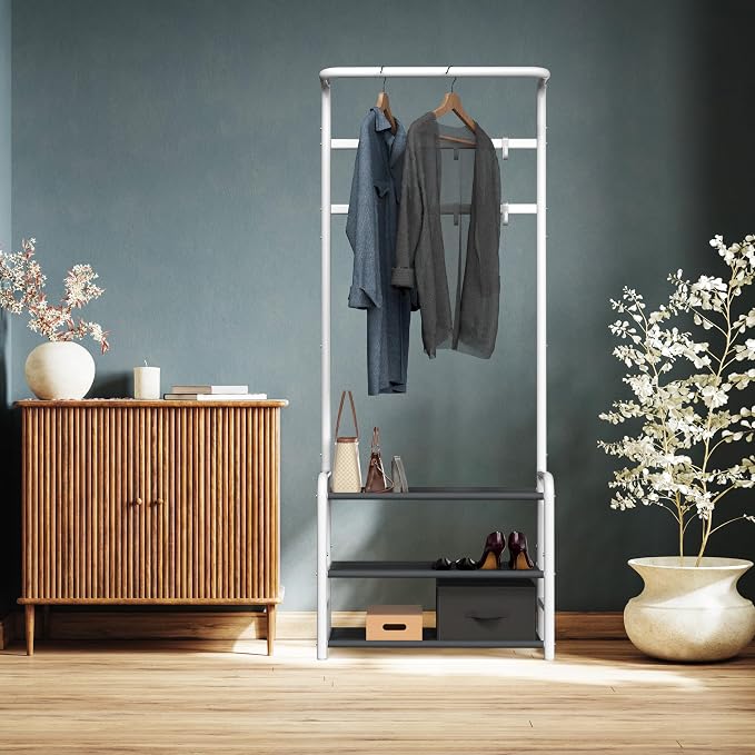 Simple Houseware Space-Saving Coat Rack - Image 5