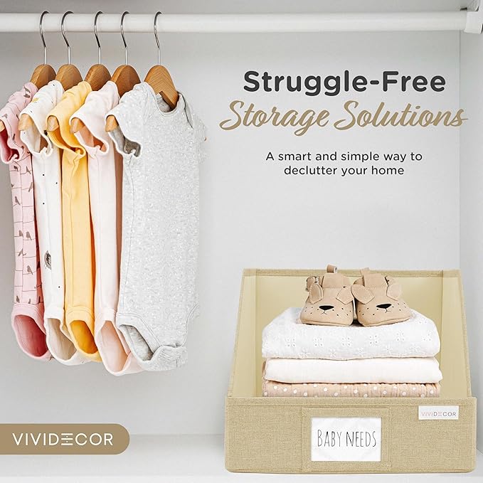 Trapezoid Storage Bins – 3-Pack Closet Shelf Organizer & Baskets, Open Front Bin - Image 7