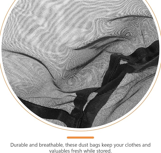 BESPORTBLE 2pcs Drawstring Mesh Travel Bag Clothes Pouch Portable Storage - Image 9