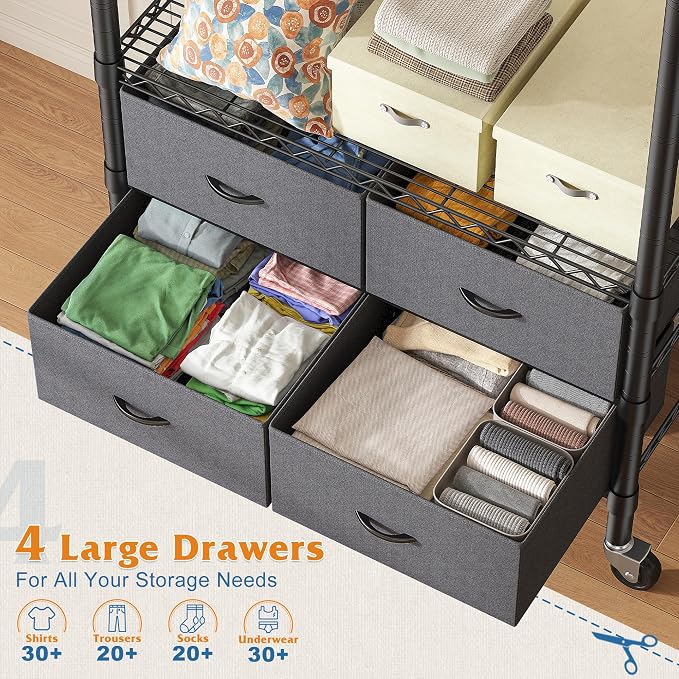 Raybee Clothes Rack Heavy Duty Clothing Rack - Image 5