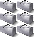 6 Pack Heavy Duty Extra Large Moving Bags W/Backpack Straps by VELVETSURE
