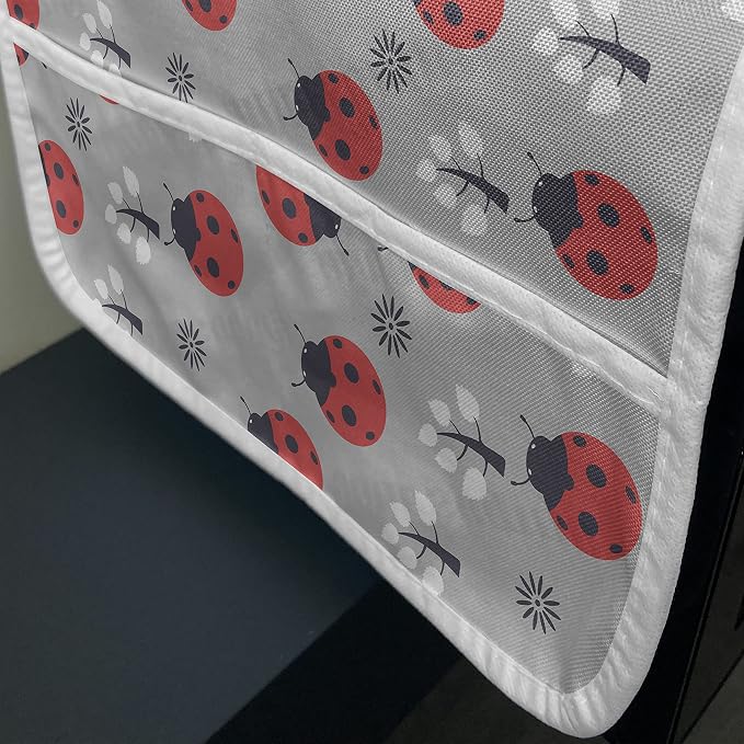 Ambesonne Ladybugs Microwave Oven Cover, Nature - Image 3