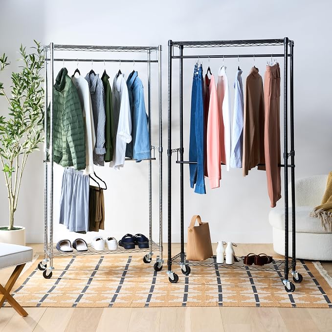 Amazon Basics Adjustable Clothes Rack - Image 4