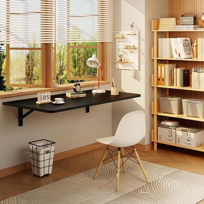 IAE Wall Mounted Floating Foldable Desk, Fold&Floating Design - Image 3