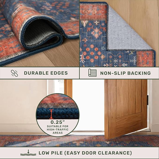 Washable 8 ft Long Runner for Kitchen Floor - Image 5