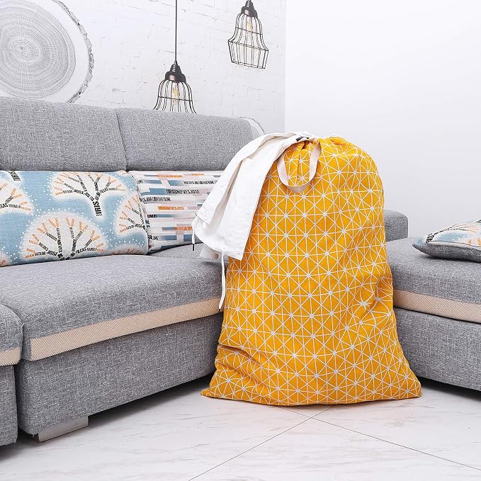Extra Large Laundry Bag with Drawstring and Handle, Heavy Duty Travel Dirty - Image 7