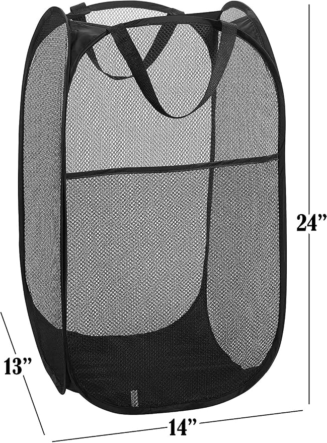 Portable Mesh Popup Laundry Hamper - Image 3